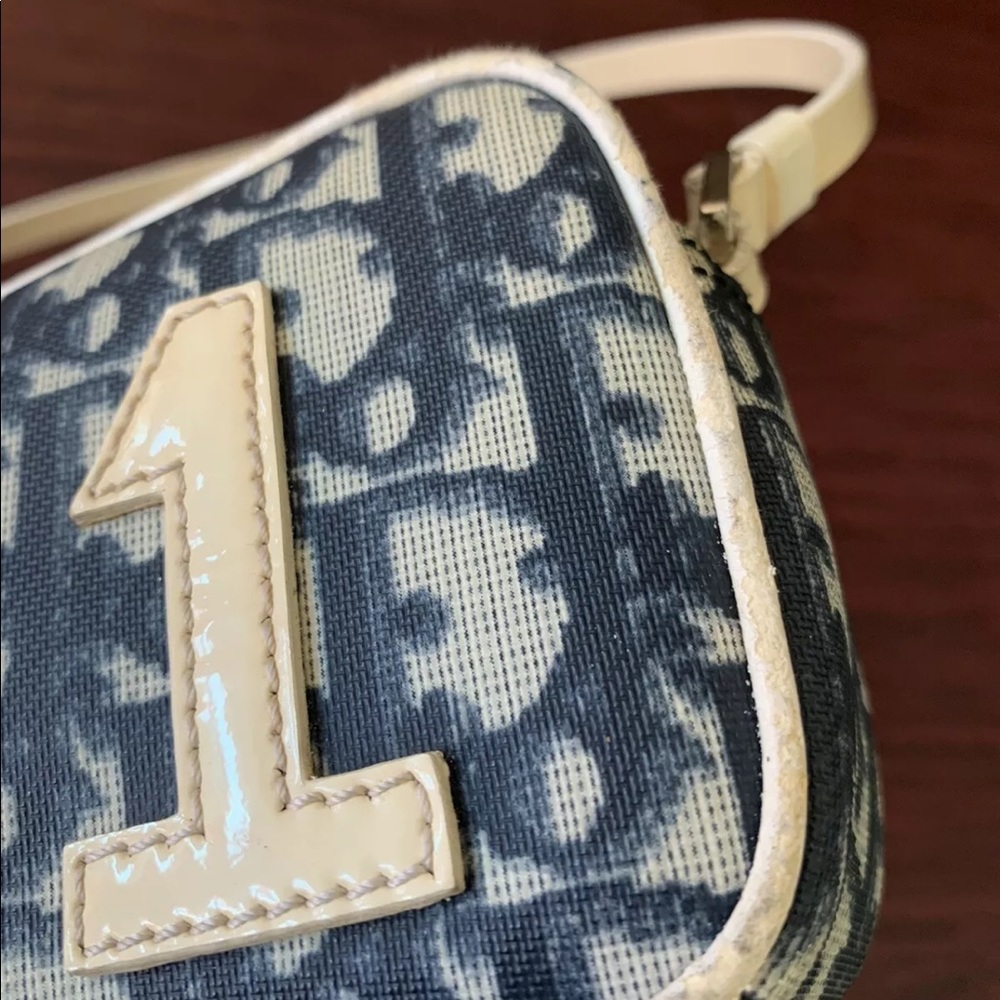 ❌SOLD❌ Christian Dior Diorissimo Trotter Pochette Navy Blue - Picture 3 of 13